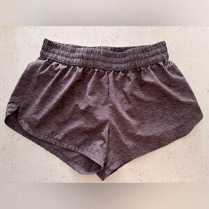 DSG Women's Mid Rise Stride Lined Run Shorts Size Small Purple Space Dye